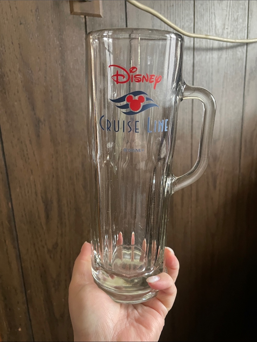 Disney Clear Glass Tall Mug
